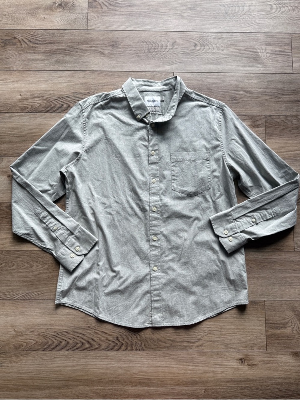 Goodfellow & Co. Men’s Long Sleeve Button-down Shirt - Large